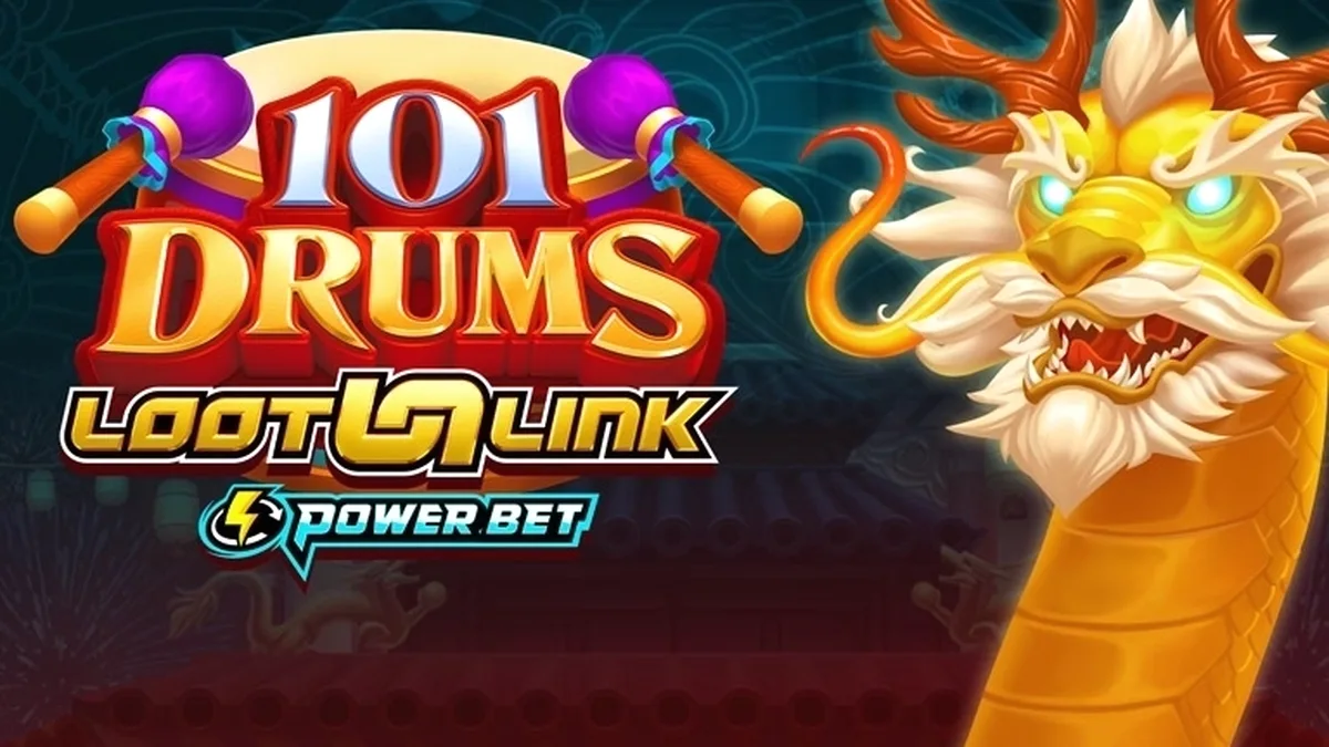 Tampilan visual slot 101 Drums pada layar perangkat seluler